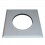 Convesa Twin Wall Flue 125mm Fire Stop Cover Plate White