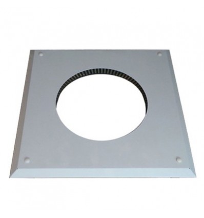 Convesa Twin Wall Flue 125mm Fire Stop Cover Plate White