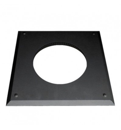 Convesa Twin Wall Flue 125mm Fire Stop Cover Plate Black