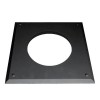 Convesa Twin Wall Flue 125mm Fire Stop Cover Plate Black