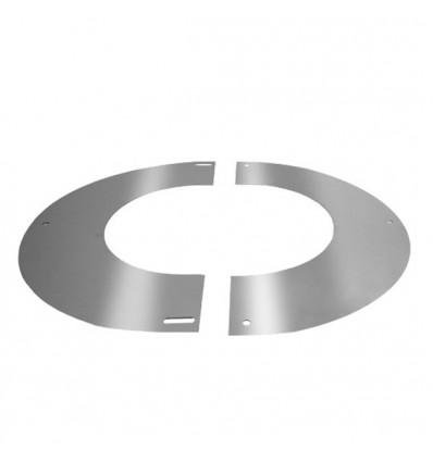 Convesa Twin Wall Flue 125mm Round Finishing Plate 90°