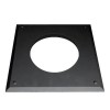 Convesa Twin Wall Flue 150mm Firestop Cover Plate Black