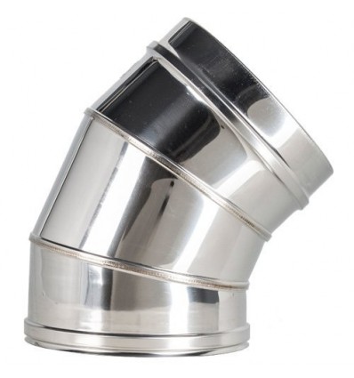 Convesa Twin Wall Flue 150mm Elbow 45°