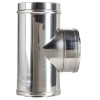 Convesa Twin Wall Flue 125mm Tee 90° C/W Plug