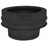 Convesa Twin Wall 125mm Flat Start Off Adaptor Black