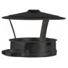 Convesa Twin Wall Flue 125mm Rain Cap Cowl Black