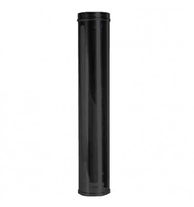 Convesa Twin Wall Flue 125mm Starter Length X 1000mm Black