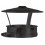 Convesa Twin Wall Flue 150mm Rain Cap Cowl Black