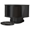 Convesa Twin Wall Flue 150mm Anti-Wind Cowl Black