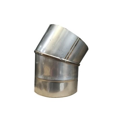 Stainless Steel Flue Pipe Solid Fuel 316 Grade 6" X 30°