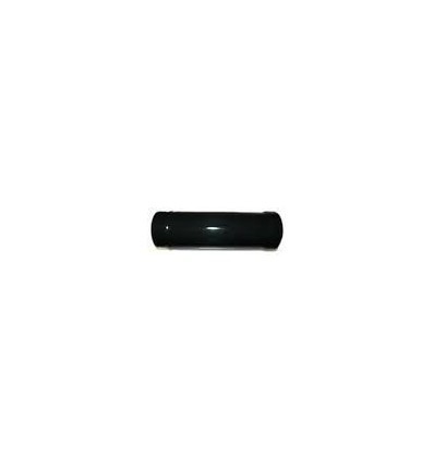 Black Gloss Solid Flue Stove Pipe 125mm X 1000mm