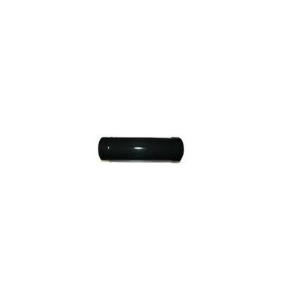 Black Gloss Solid Flue Stove Pipe 125mm X 500mm