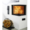 Morso S140-42 Two-Sided Corner Inset Wood Burning Firebox 7kW – Guillotine Door (Ex-Display)