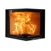 Morso S140-42 Two-Sided Corner Inset Wood Burning Firebox 7kW – Guillotine Door (Ex-Display)