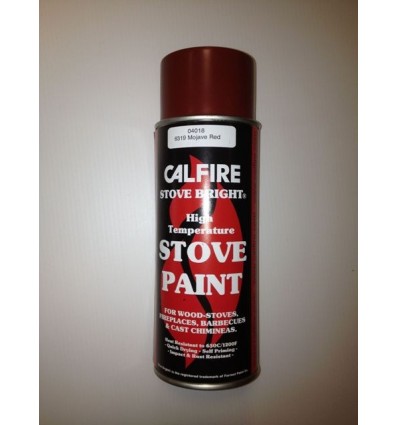 Calfire Stove Paint Aerosol 400ml Mojave Red