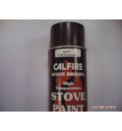 Calfire Stove Paint Aerosol 400ml Red Wood